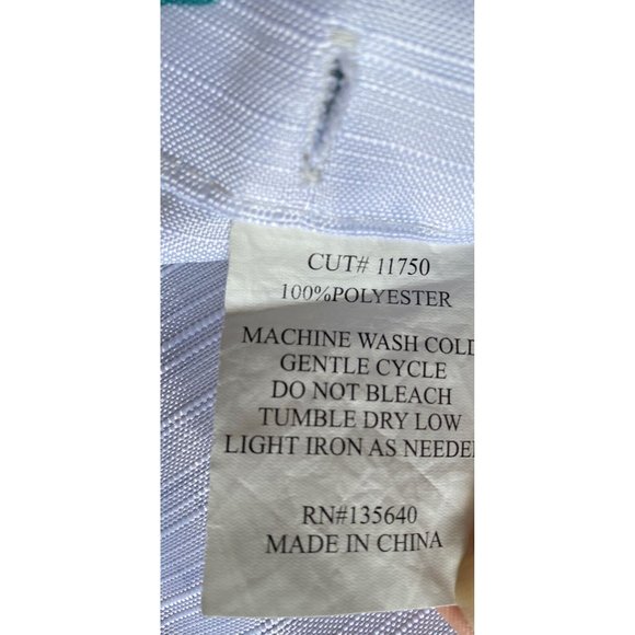 Shower Curtain & Hooks Beach Life Seaside Starfish Sea Shells Fabric Teal White - Picture 3 of 7